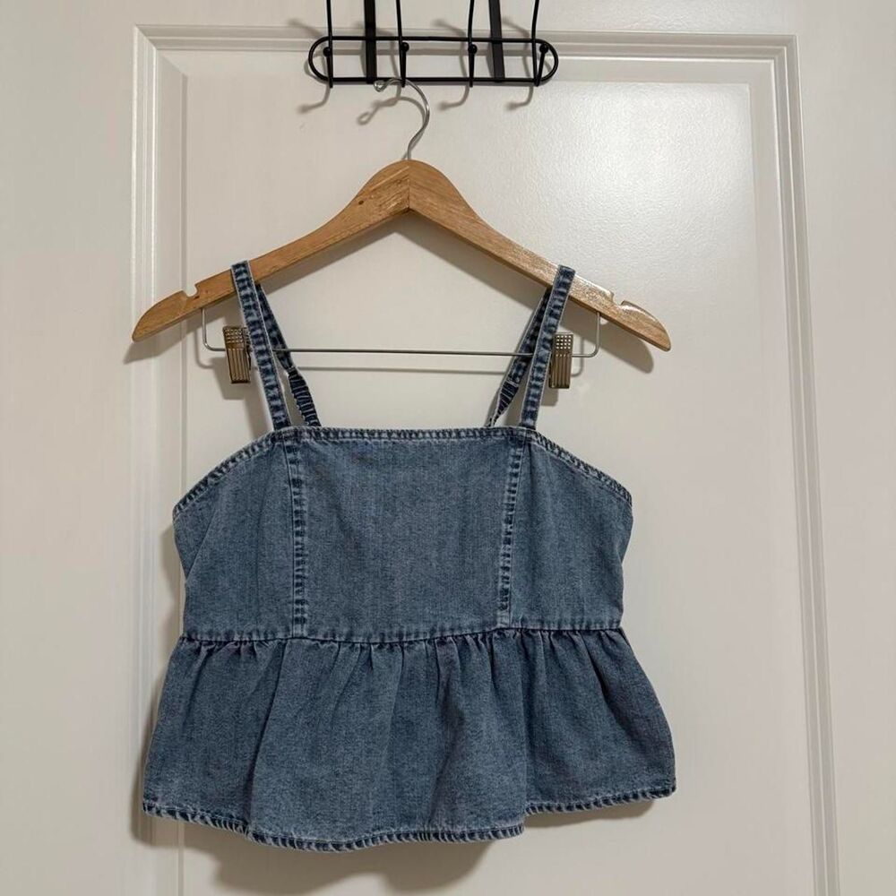 Women's Blue Crop-top